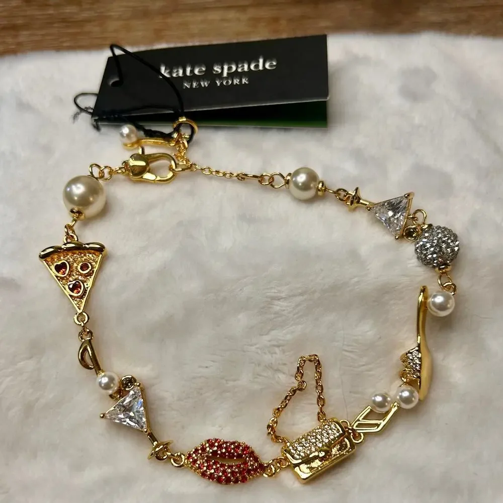 NWT Kate Spade - Hit The Town Charm Bracelet - Picture 2 of 6